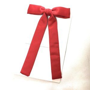 Red Poly Western String Tie NOS